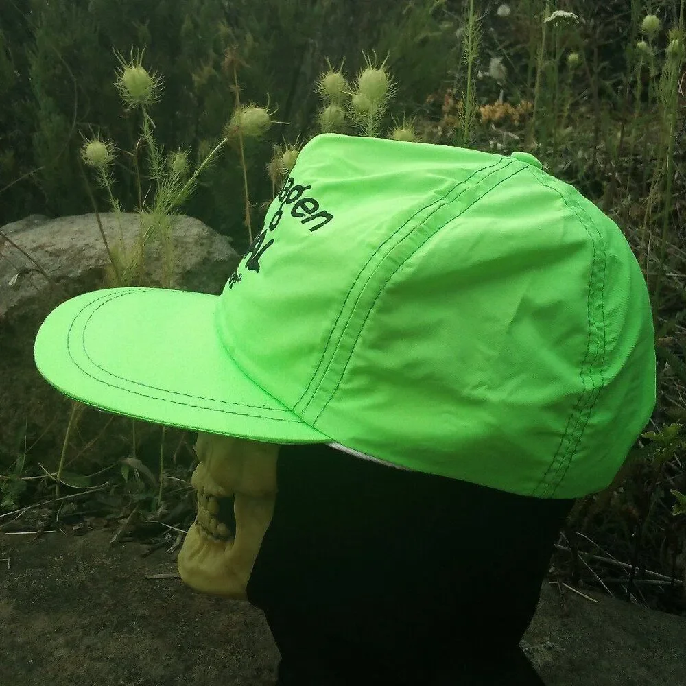 Deadstock Vintage Copenhagen SKOAL Shootout Neon Snap Back Hat